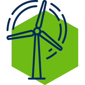 Offshore renewable energy icon