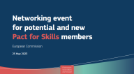 Pact for Skills - Networking event. 